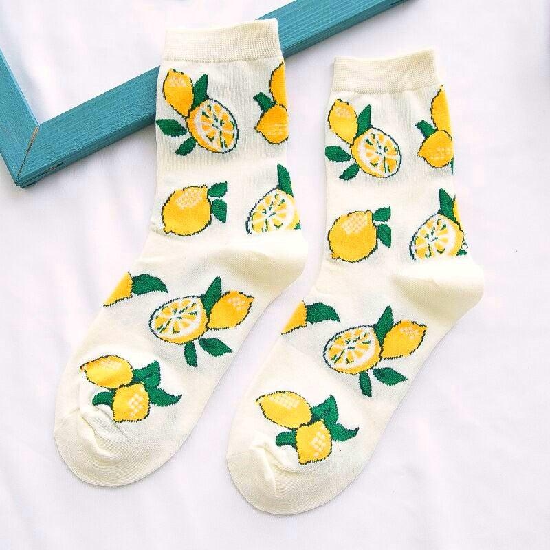 Women Fruity pattern socks, view 3