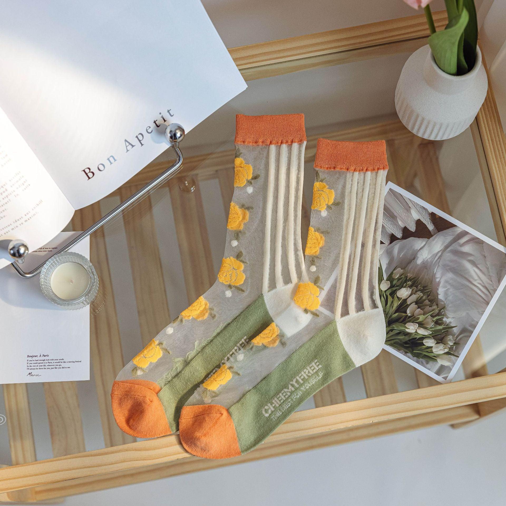Ultra-thin transparent summer socks, view 4