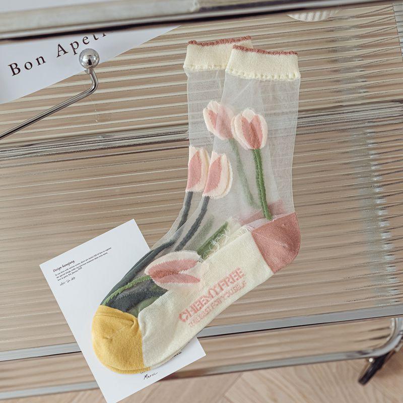 Ultra-thin transparent summer socks, view 6