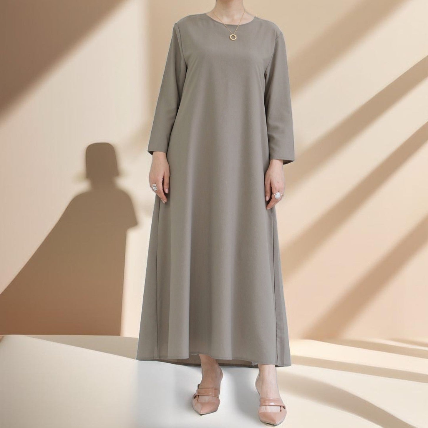 Three piece beaded evening abaya, view 8