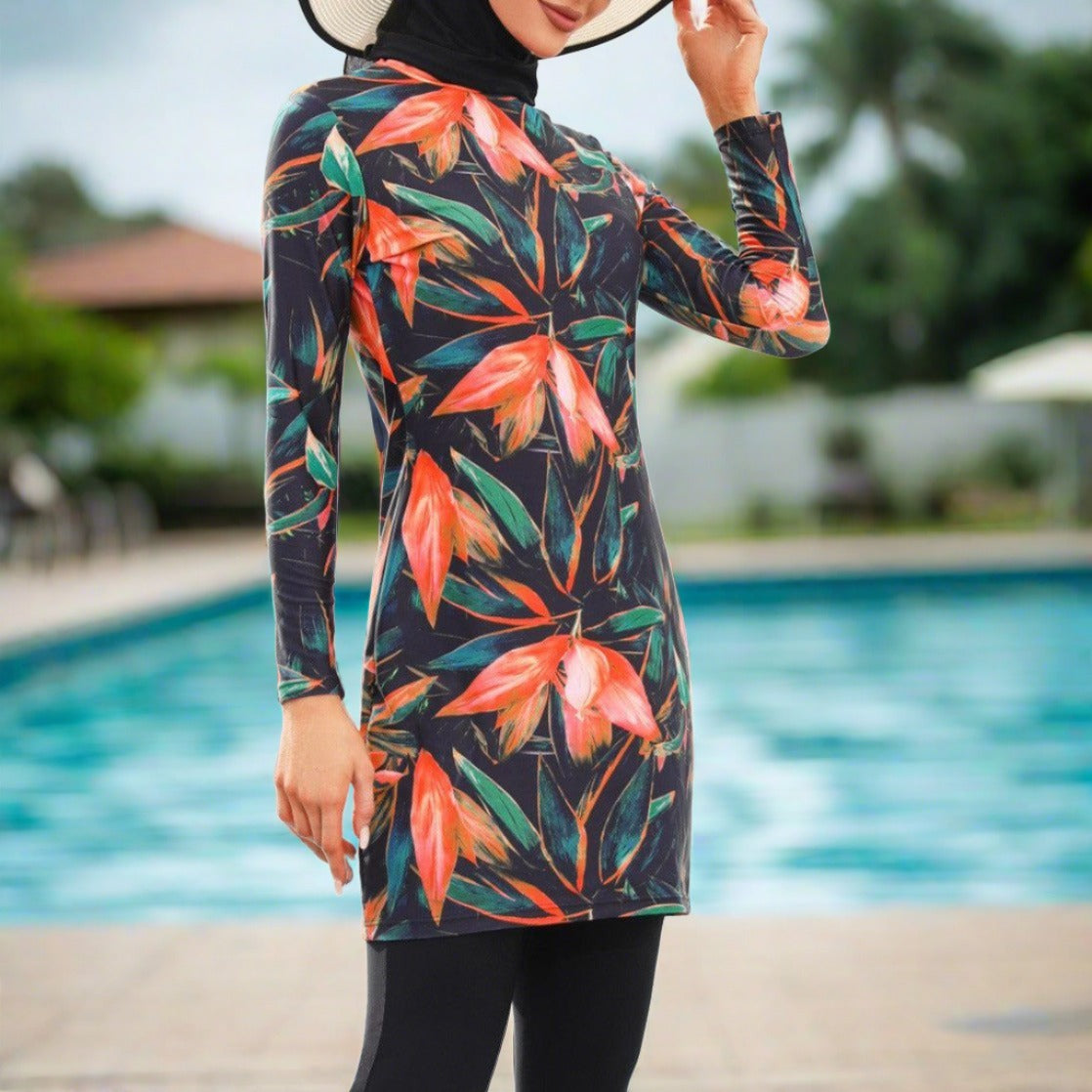 Women's Printed Swimsuit, view 6