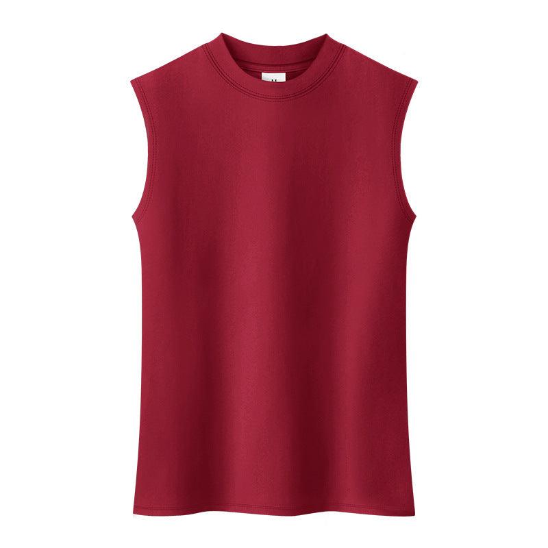 Half - neck sleeveless vest, view 3