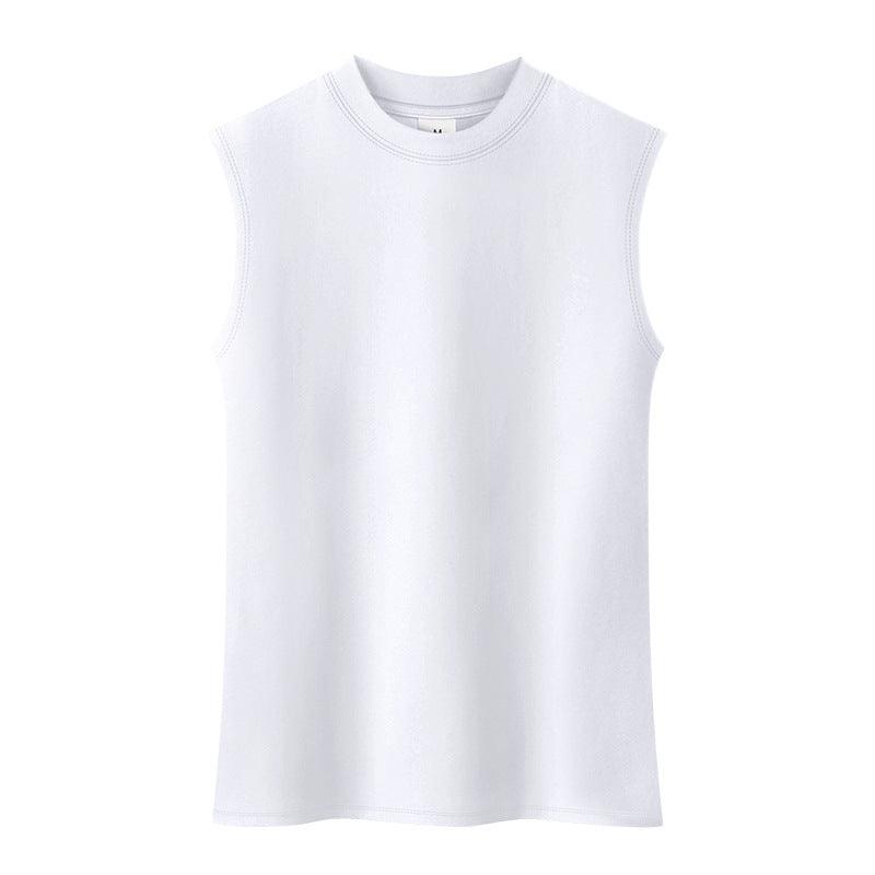 Half - neck sleeveless vest, view 4