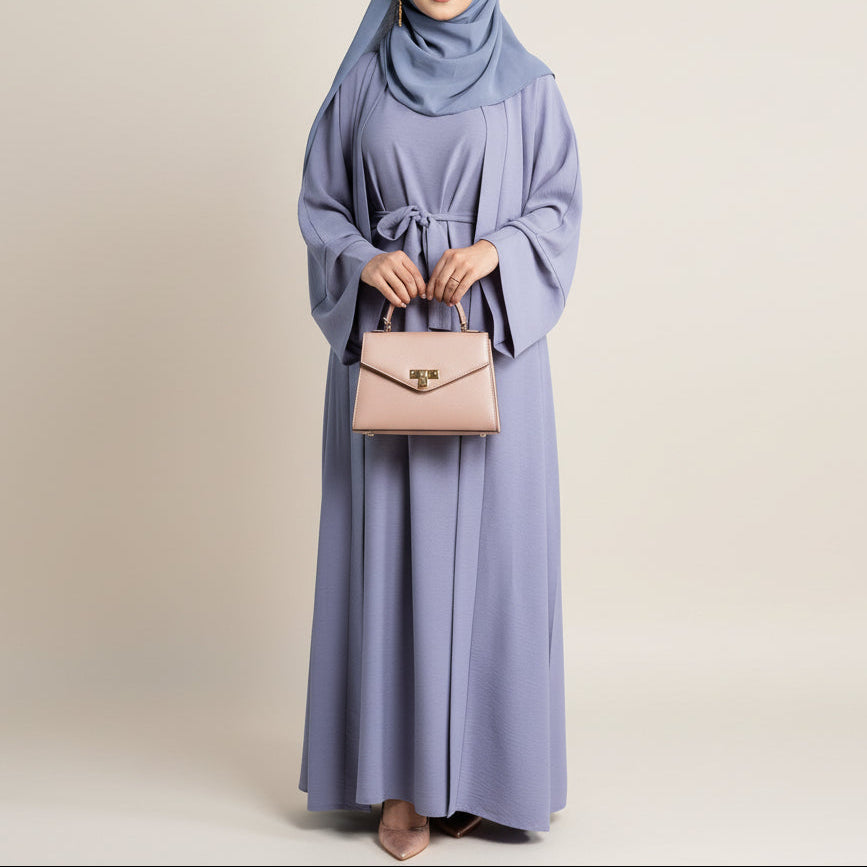 2 Piece Crepe Abaya Set, view 3