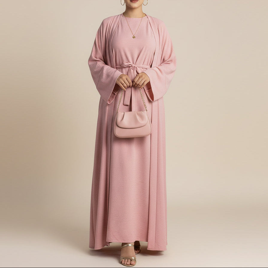 2 Piece Crepe Abaya Set, view 5