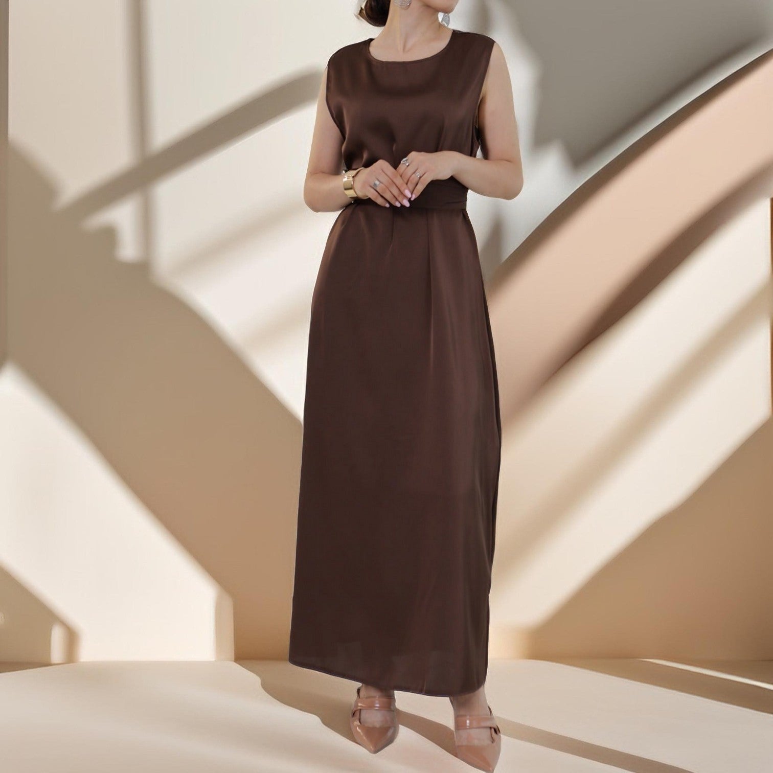 Silky Inner wear slip dress, view 5