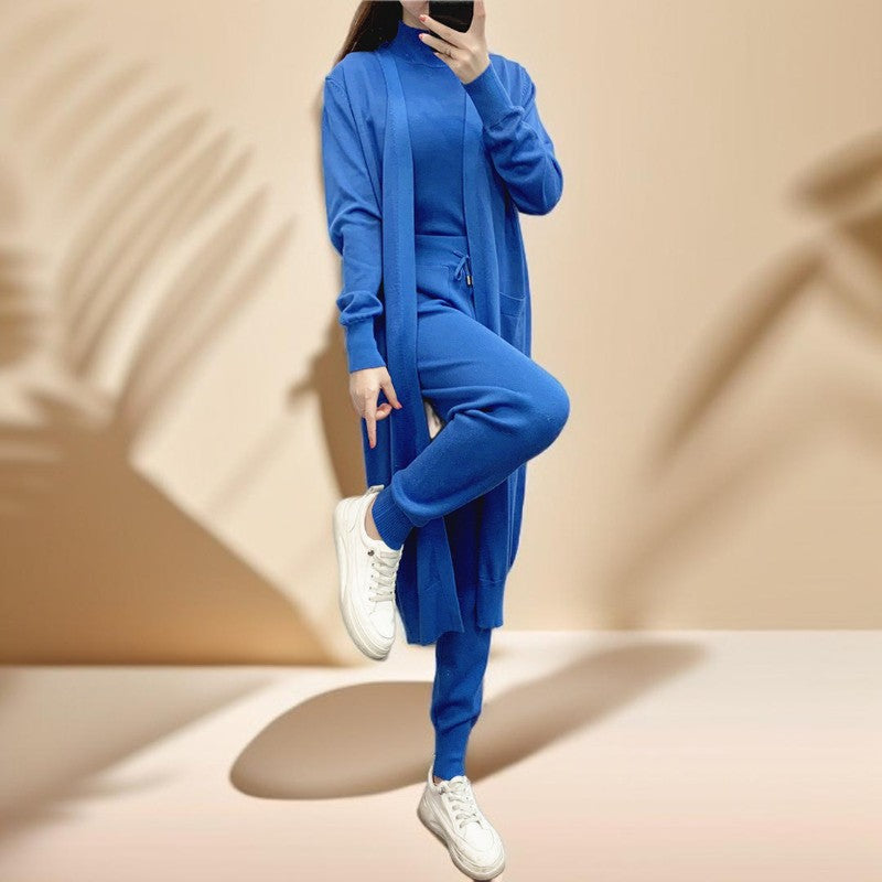 Autumn Knitted Three-Piece Set, view 2