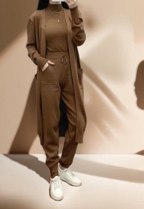 Autumn Knitted Three-Piece Set, view 5