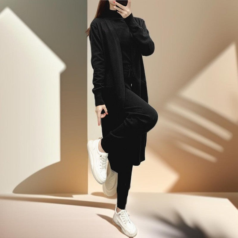 Autumn Knitted Three-Piece Set, view 8