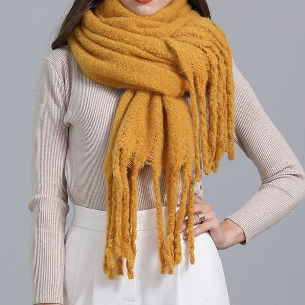 Warm winter Cashmere like scarf, view 2