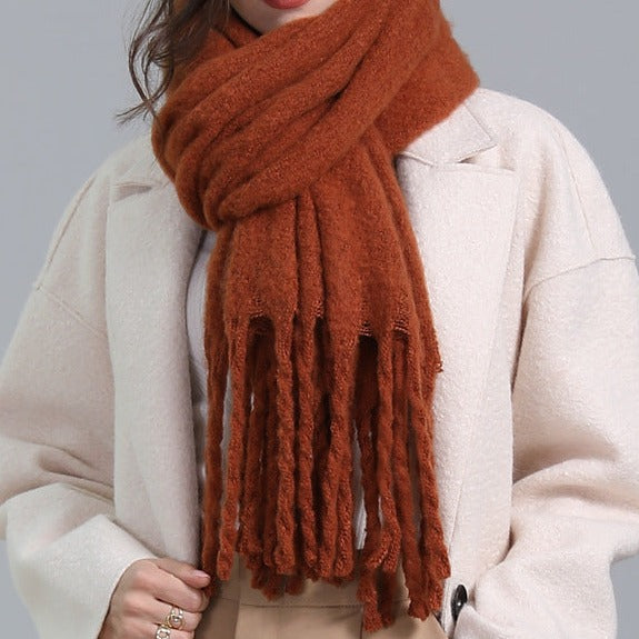 Warm winter Cashmere like scarf, view 3