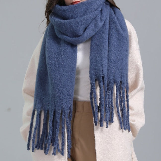 Warm winter Cashmere like scarf, view 4