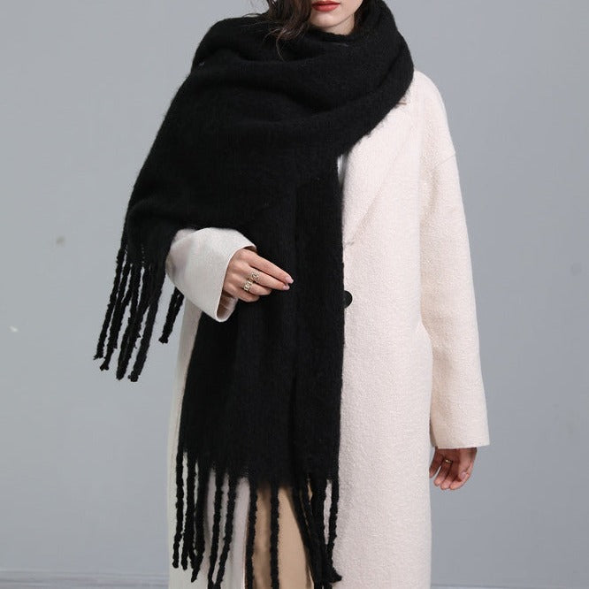 Warm winter Cashmere like scarf, view 5