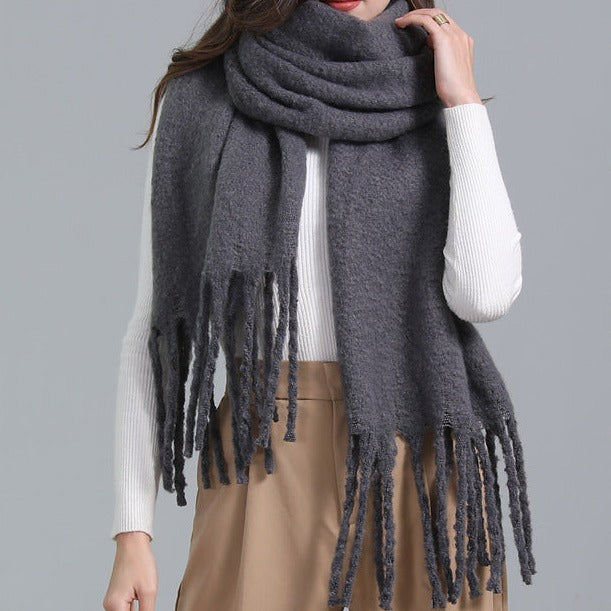 Warm winter Cashmere like scarf, view 6
