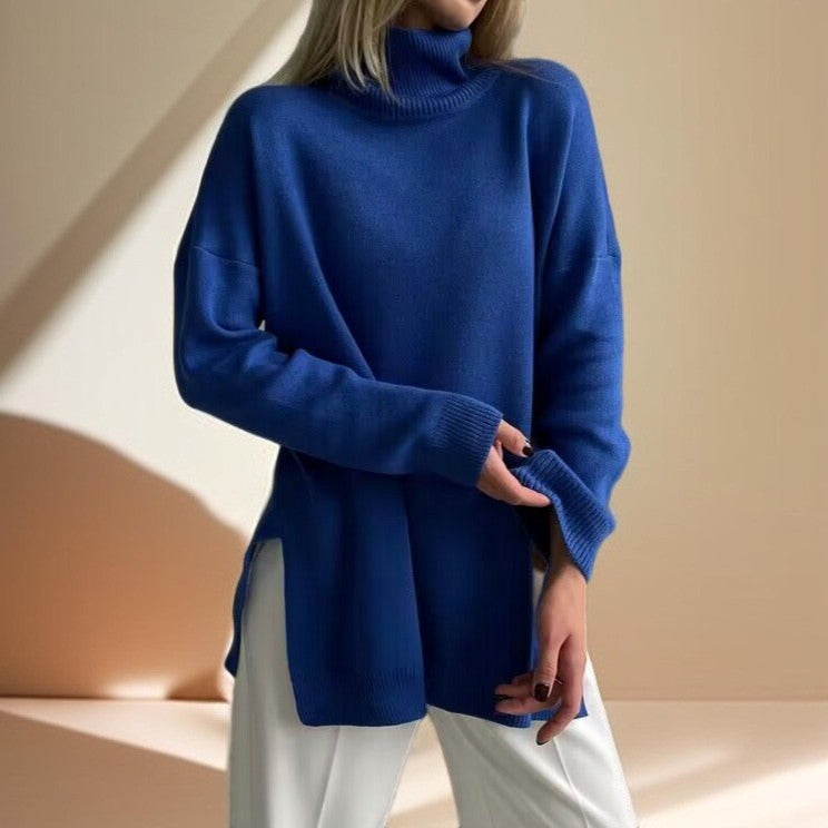 Women's Fashion Loose Turtleneck Sweater, view 8