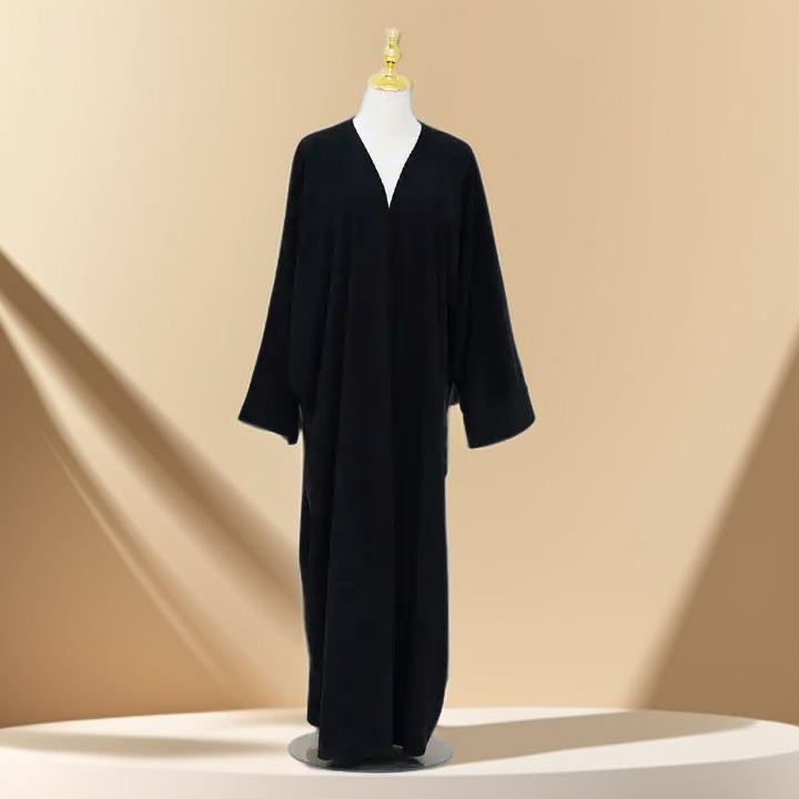 Open Front Corduroy Throw Over Abaya, view 4