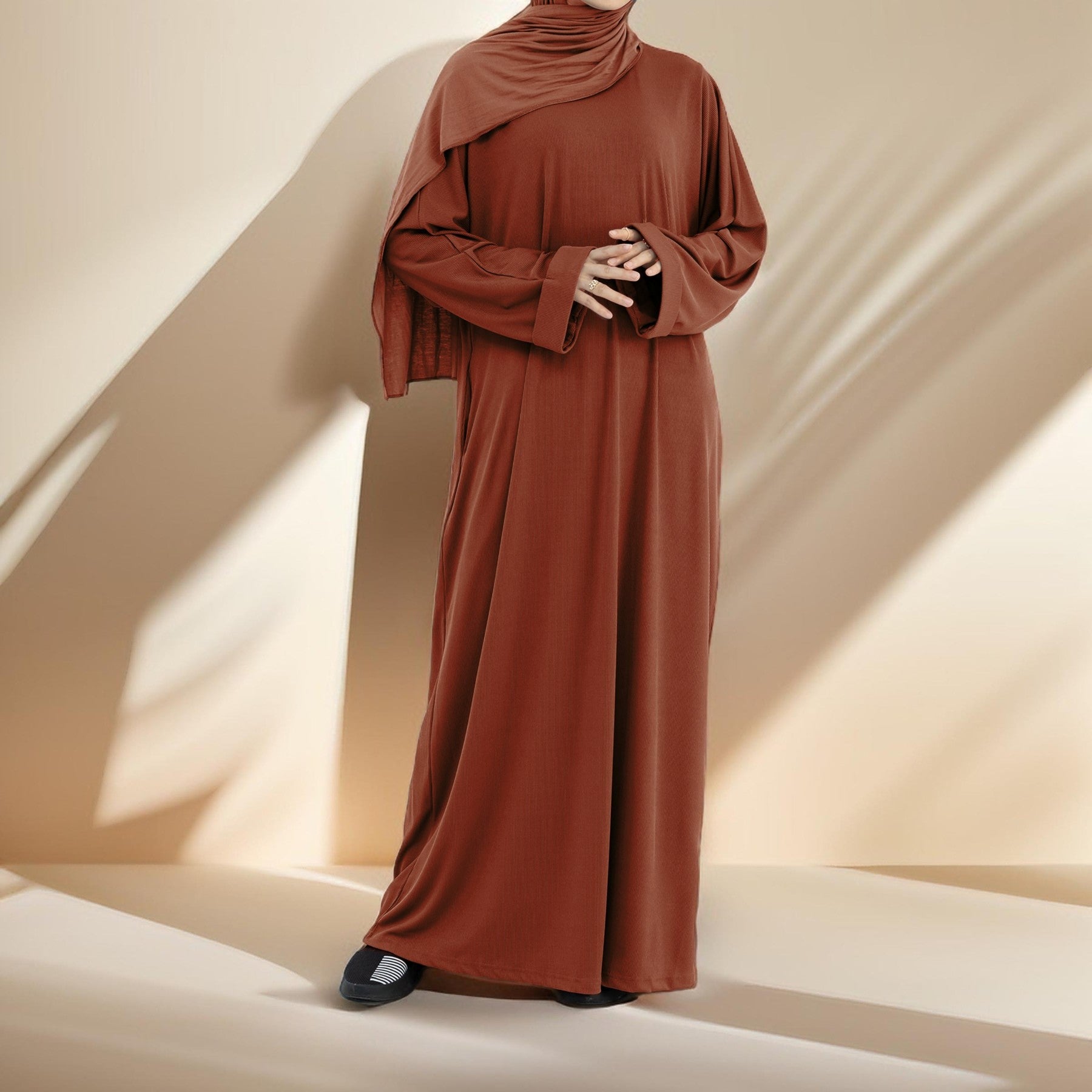 Winter kebaya knitted dress by Try Modest