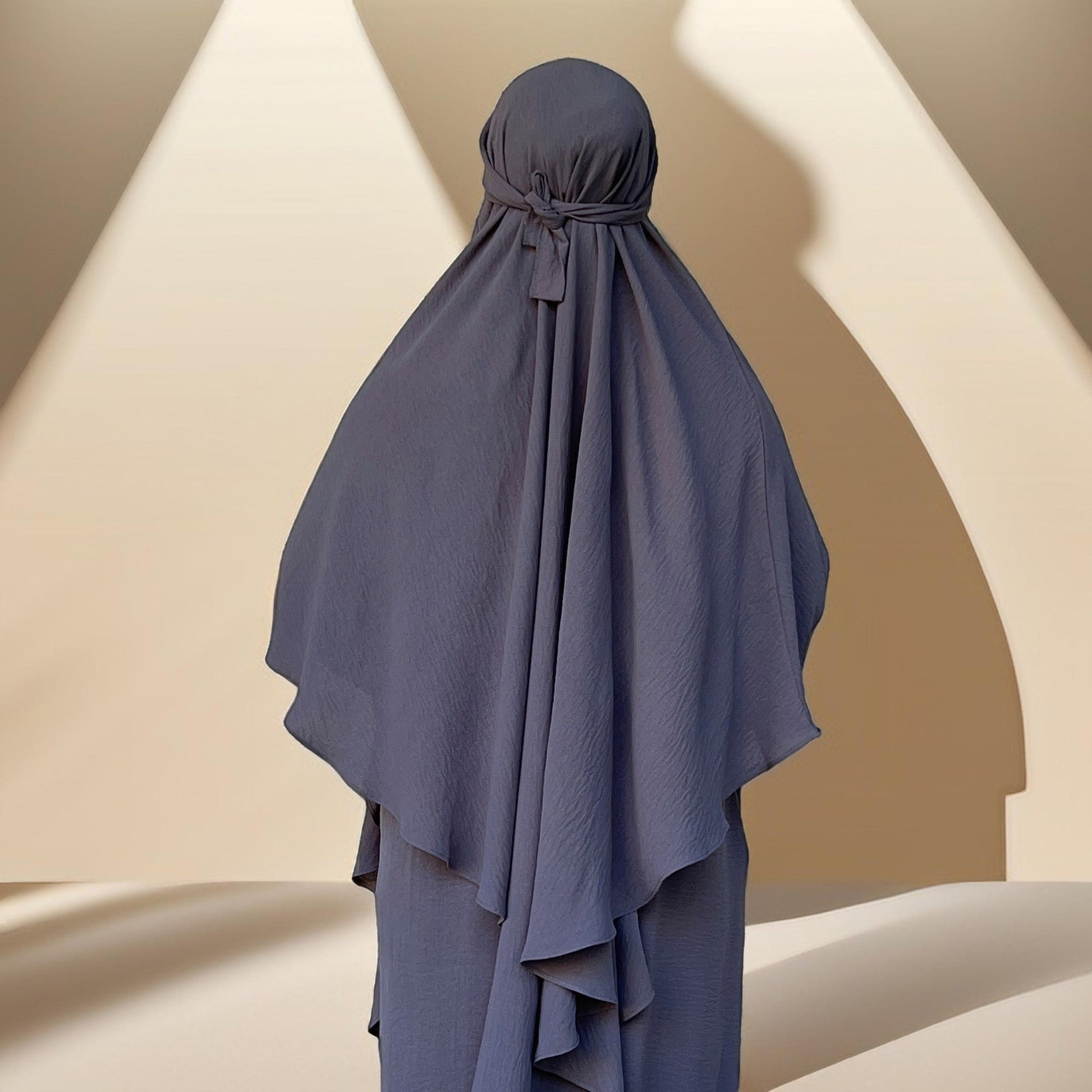 2 PC Umrah abaya/Prayer dress with khimar, view 2