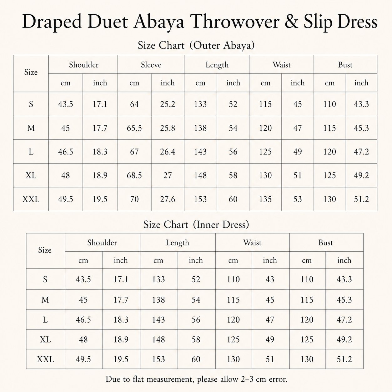 Draped duet abaya throwover and slip dress, view 5