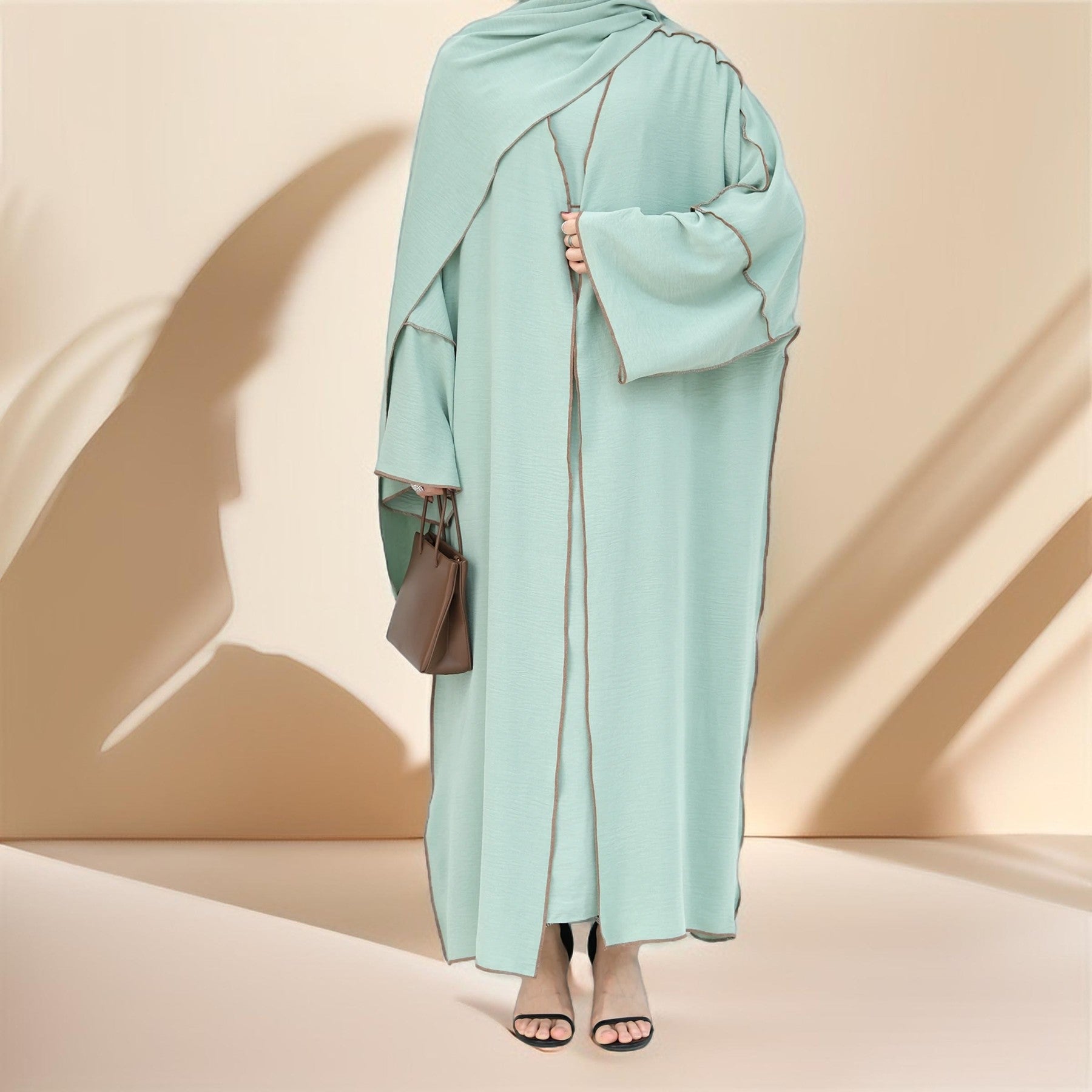 Raha four piece abaya set, view 6
