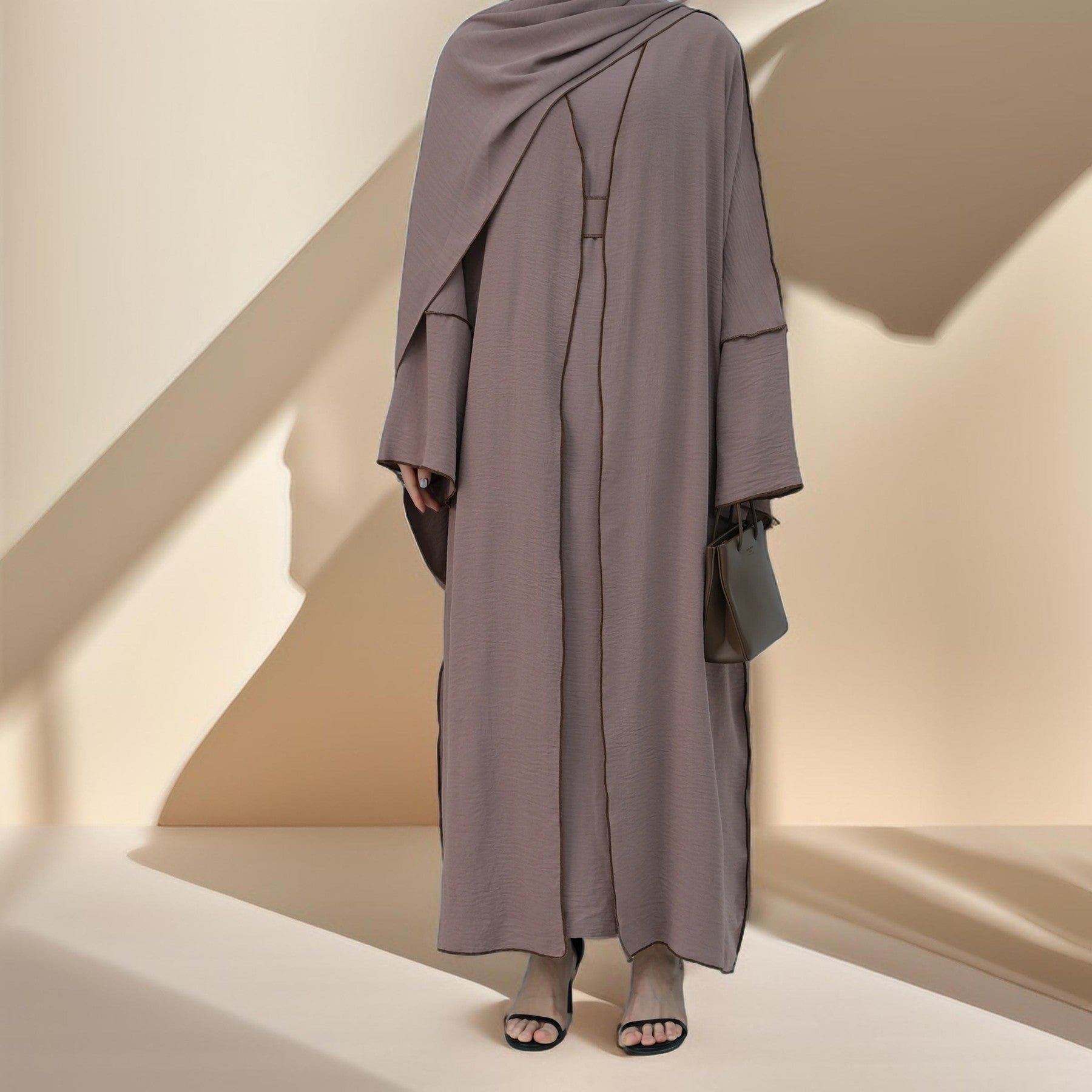 Raha four piece abaya set, view 7
