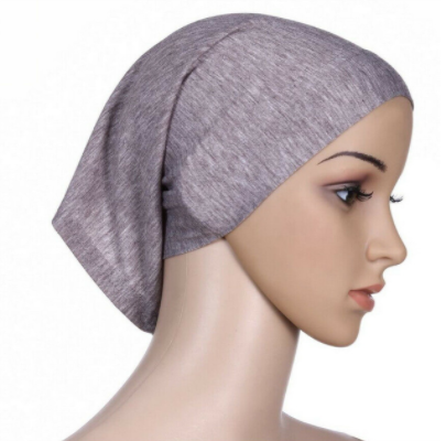 Muslim turban under hijab cap, view 4
