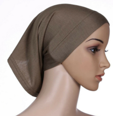 Muslim turban under hijab cap, view 5