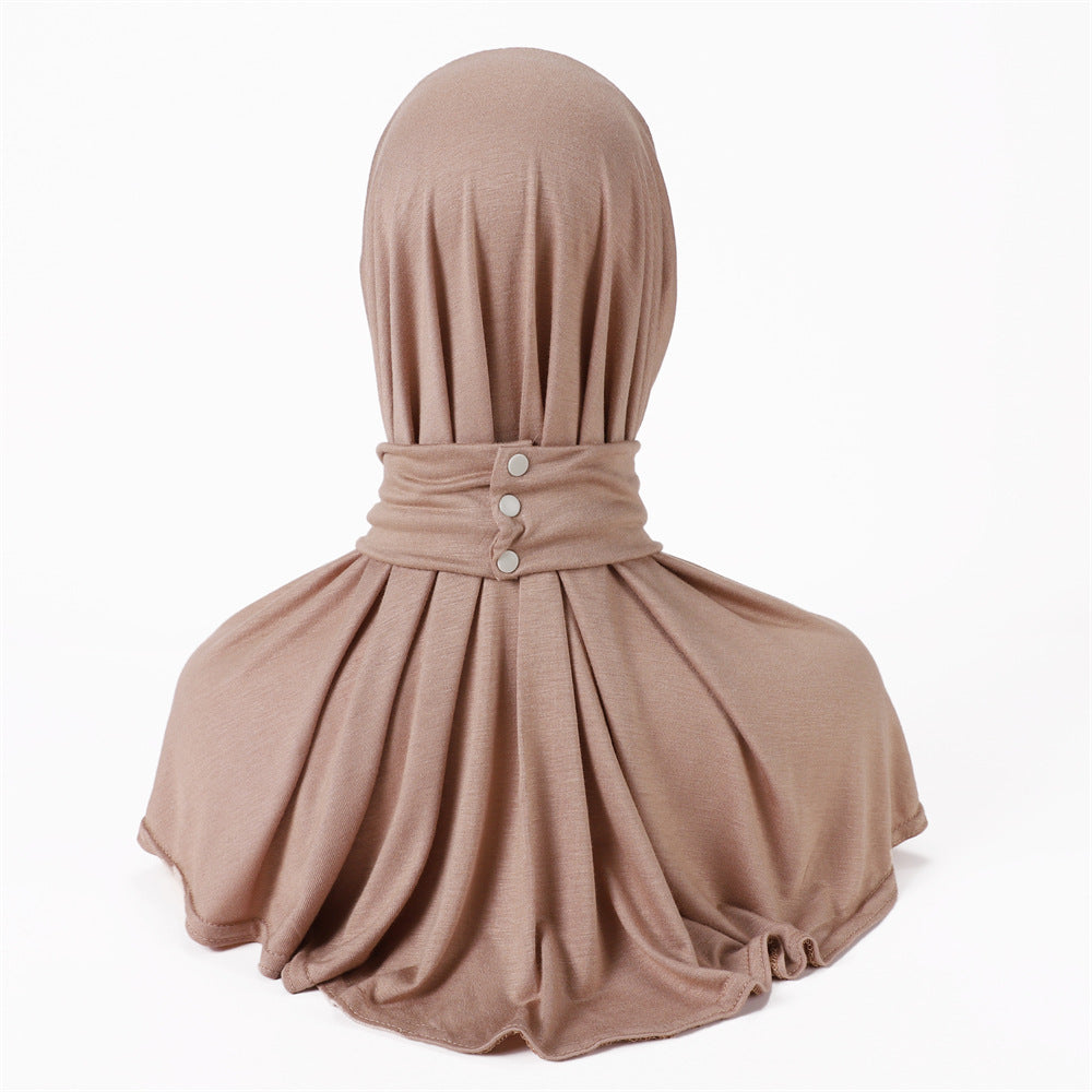 Modal new strap button adjustable under hijab cap by Try Modest