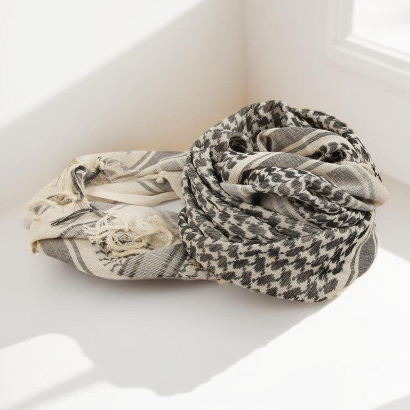 Palestine Arab Scarf: Traditional Keffiyeh Headwear for All by Try Modest