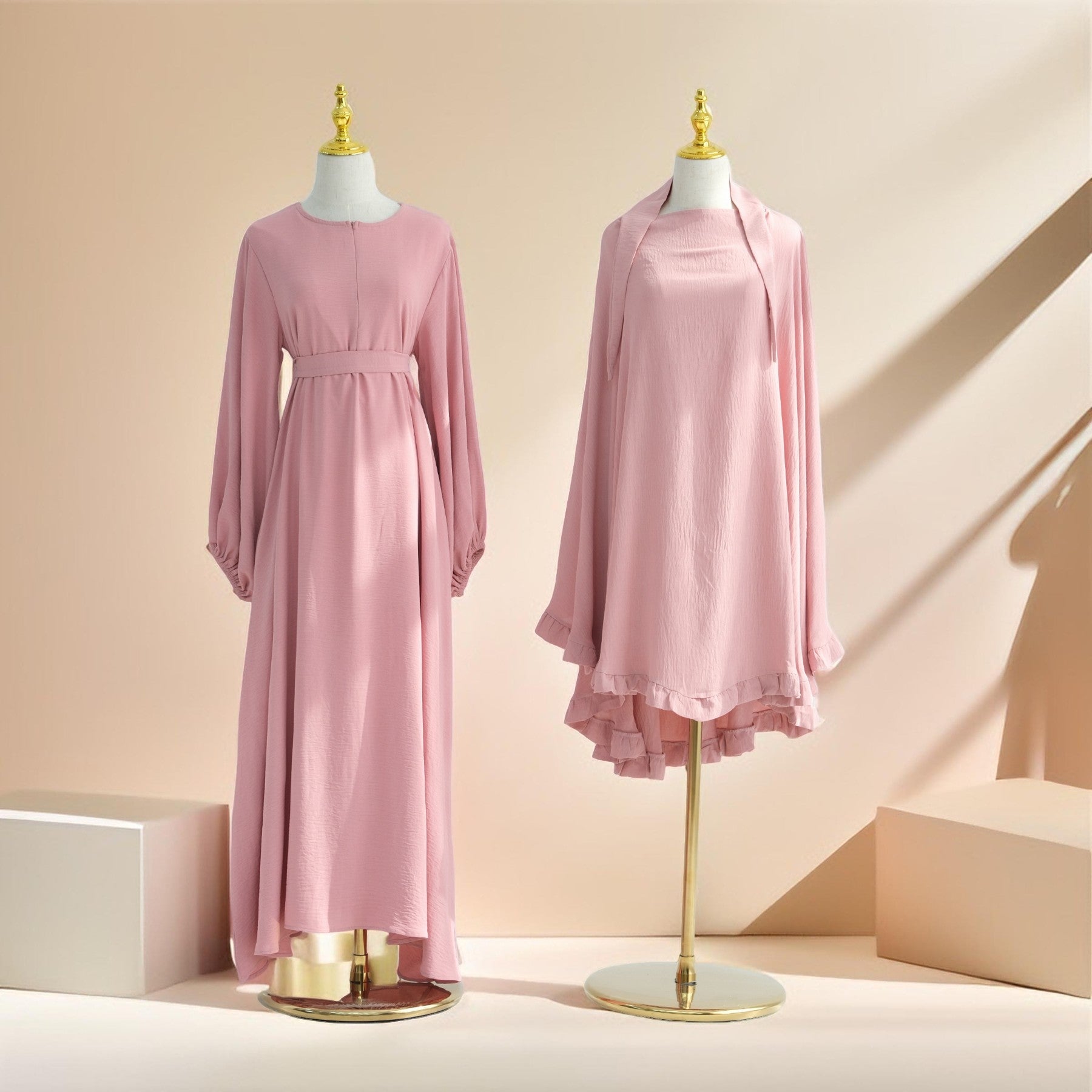 Aaliyah 2 PC Abaya & Khimar set for Prayers & Umrah by Try Modest