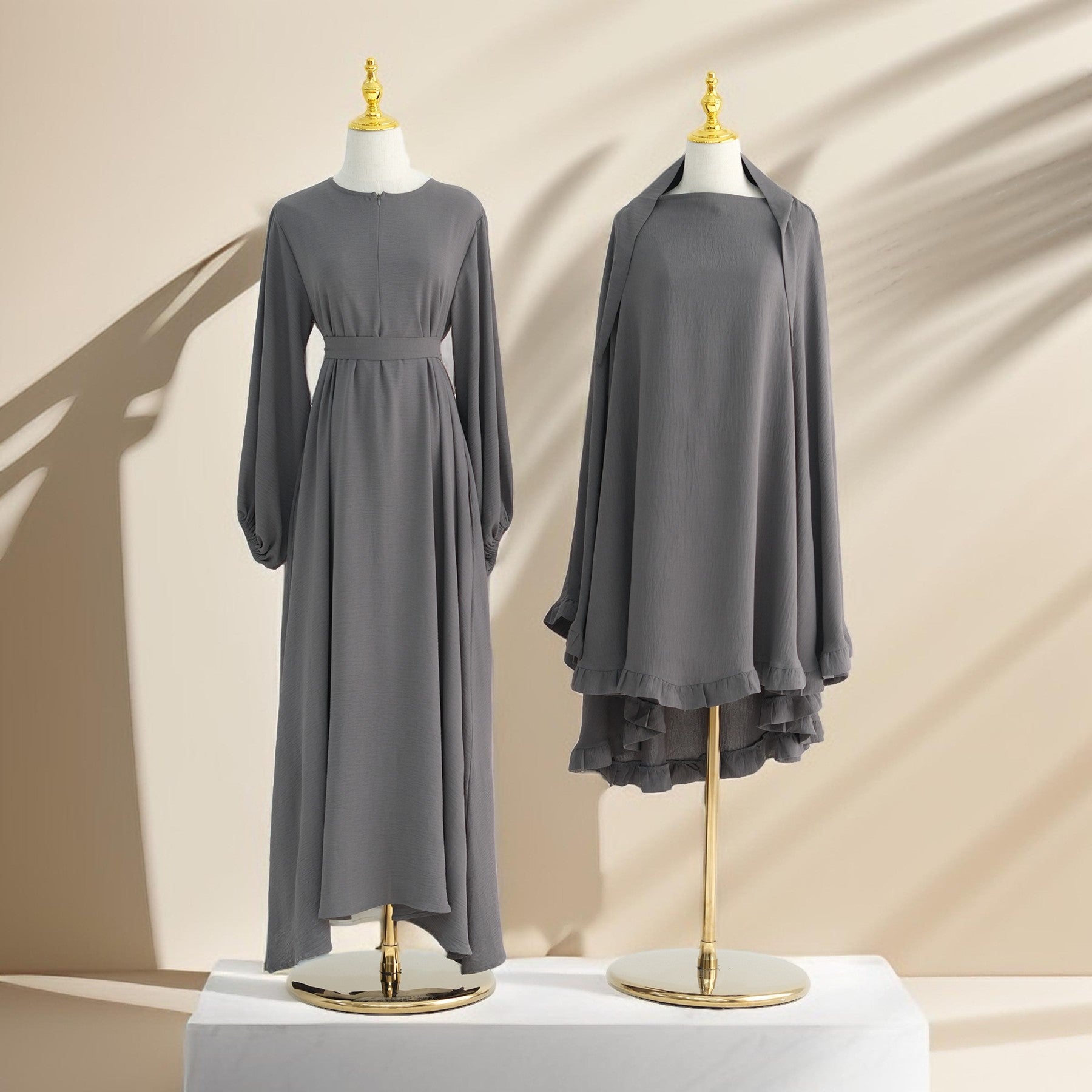 Aaliyah 2 PC Abaya & Khimar set for Prayers & Umrah, view 3