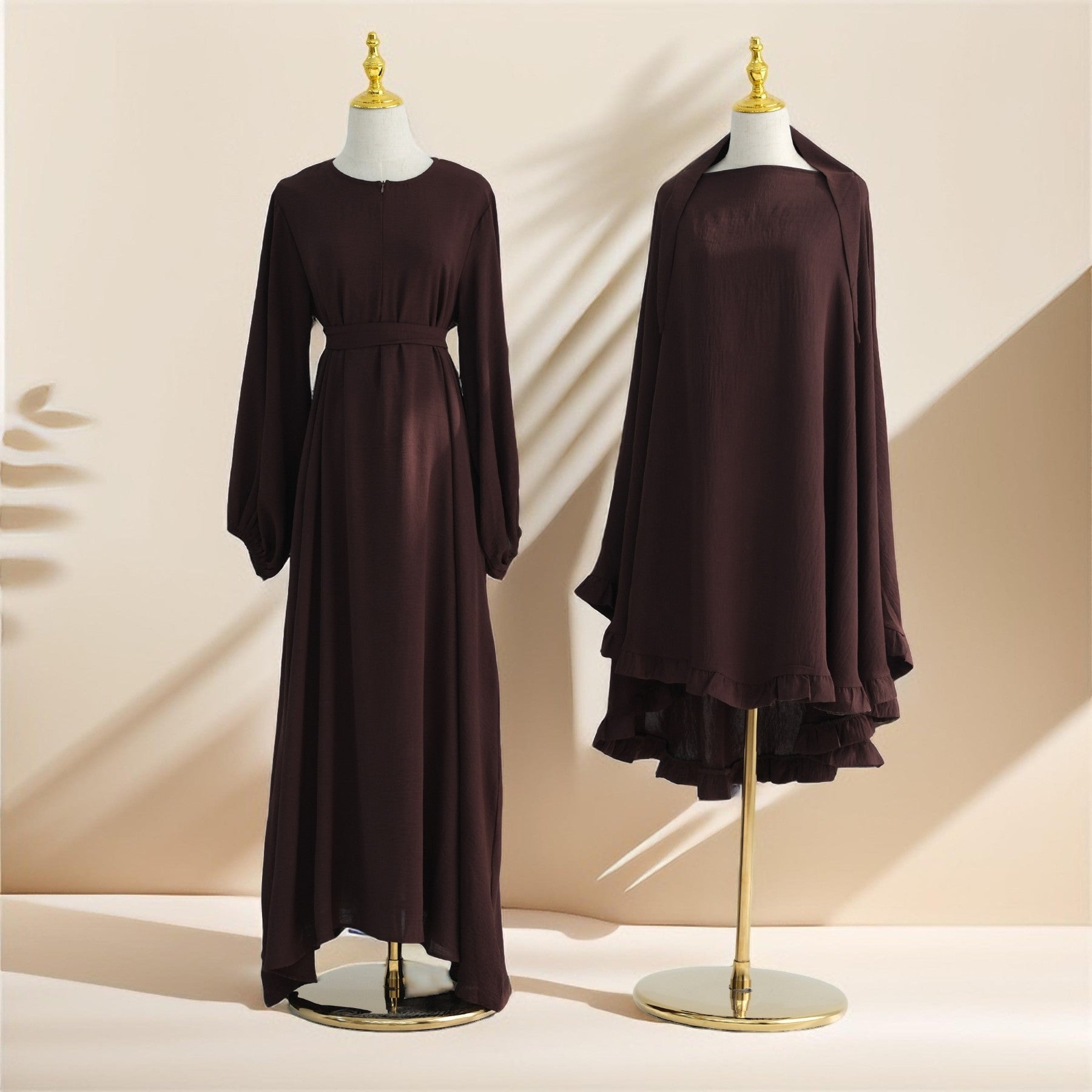 Aaliyah 2 PC Abaya & Khimar set for Prayers & Umrah, view 6