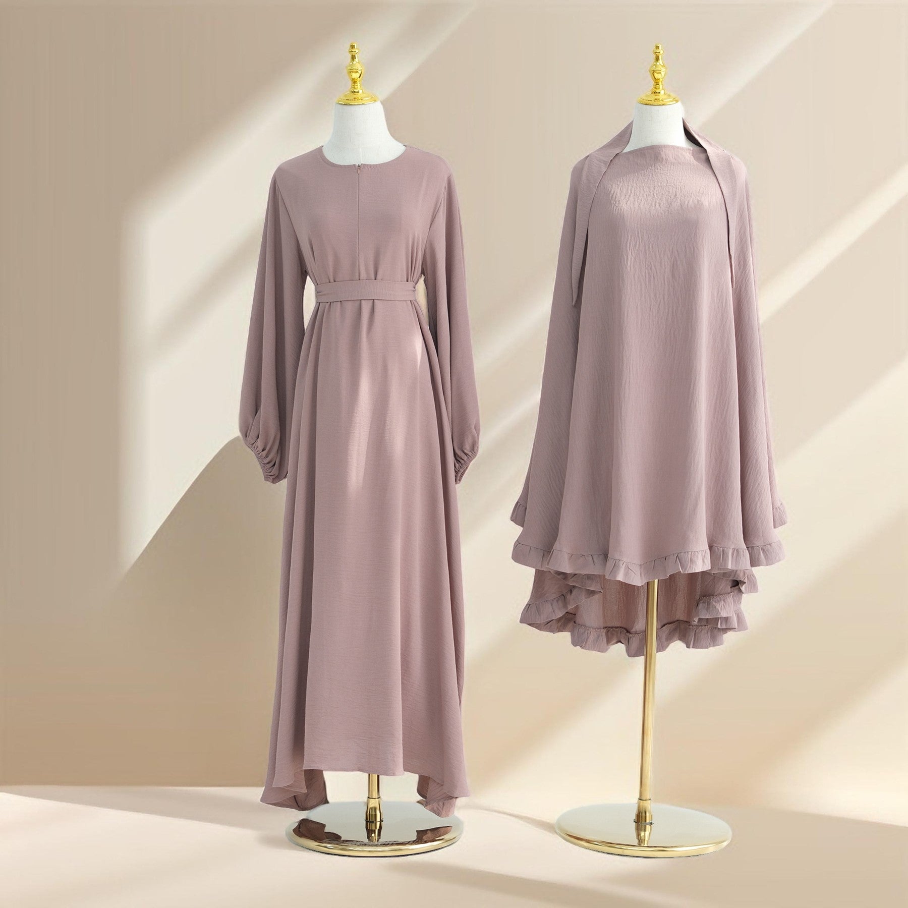 Aaliyah 2 PC Abaya & Khimar set for Prayers & Umrah, view 7