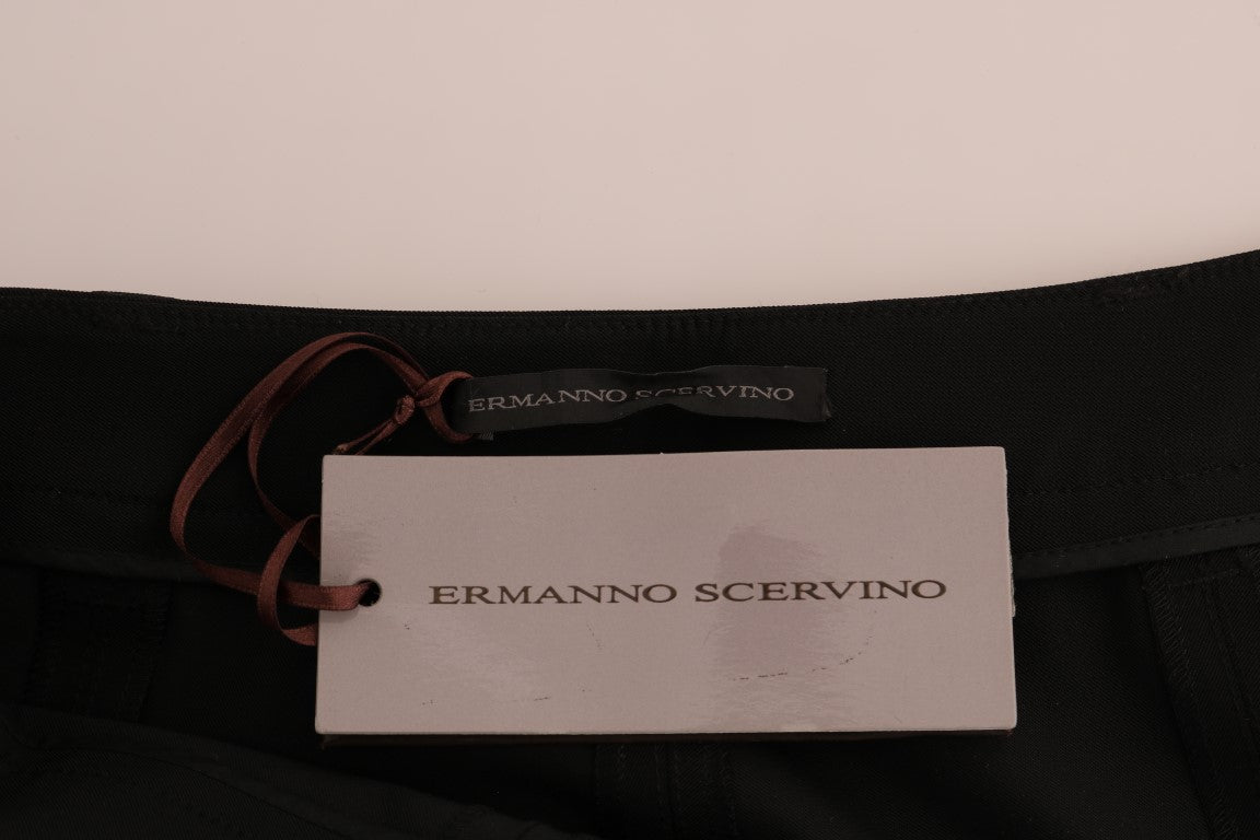 Ermanno Scervino Stretch Polyester Leggings — Black, view 5