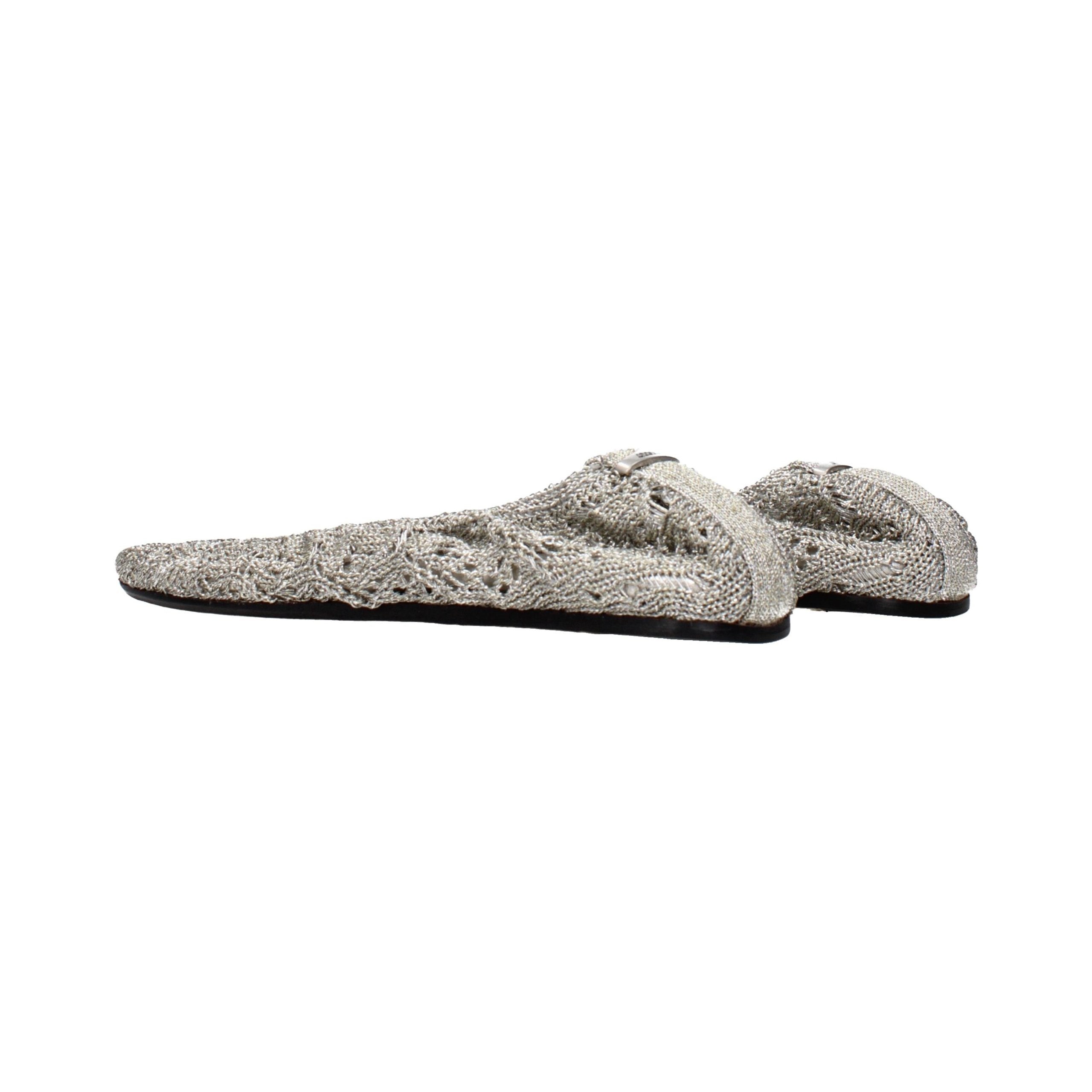 Isabel Marant Textured Fabric Ballet Flat — Gray, view 4