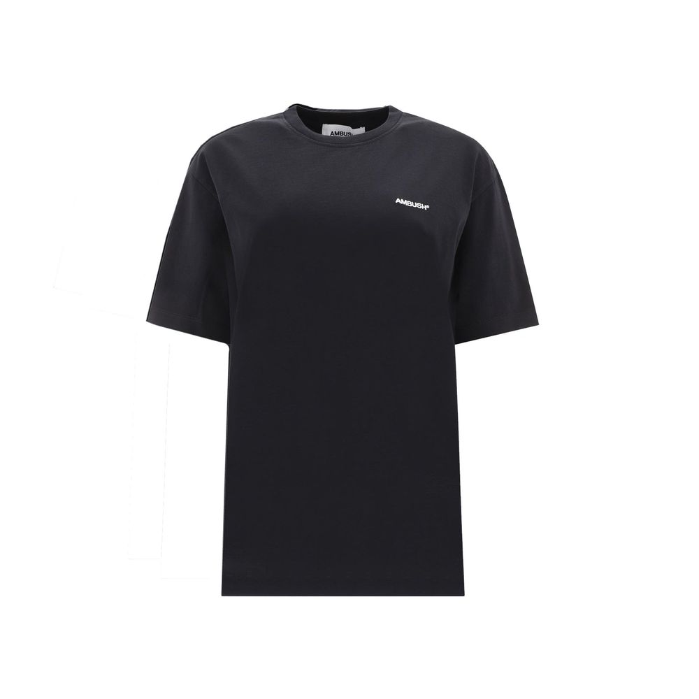 Ambush Logo-Embroidered Cotton T-Shirt — Black by Ambush