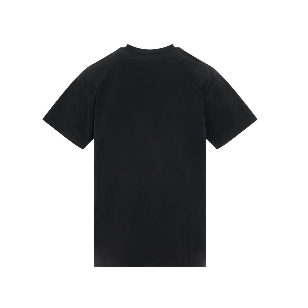 Ambush Logo-Embroidered Cotton T-Shirt — Black, view 2
