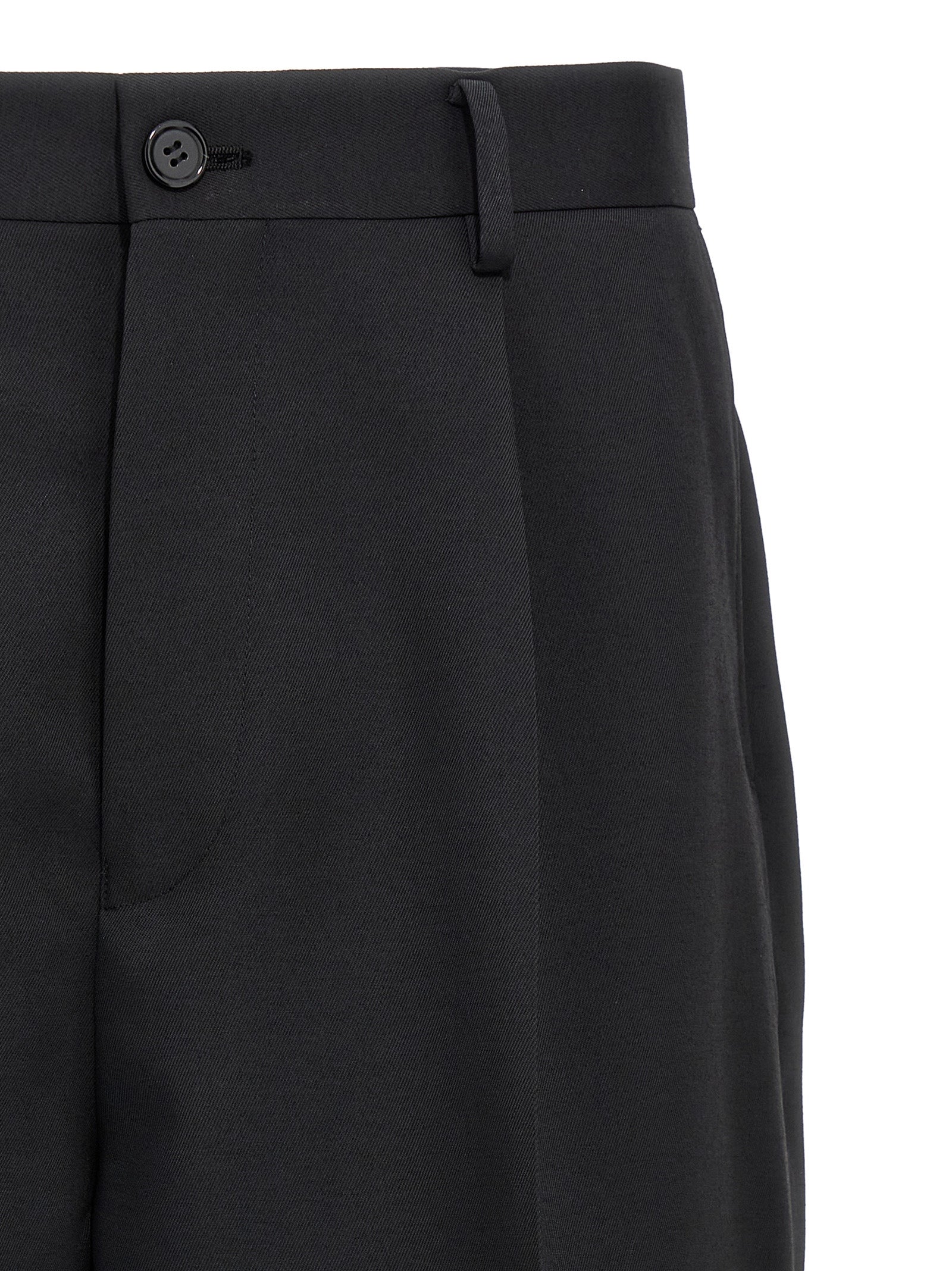 Undercover Graphic-Patch Wool Blend Bermuda Shorts — Black, view 3
