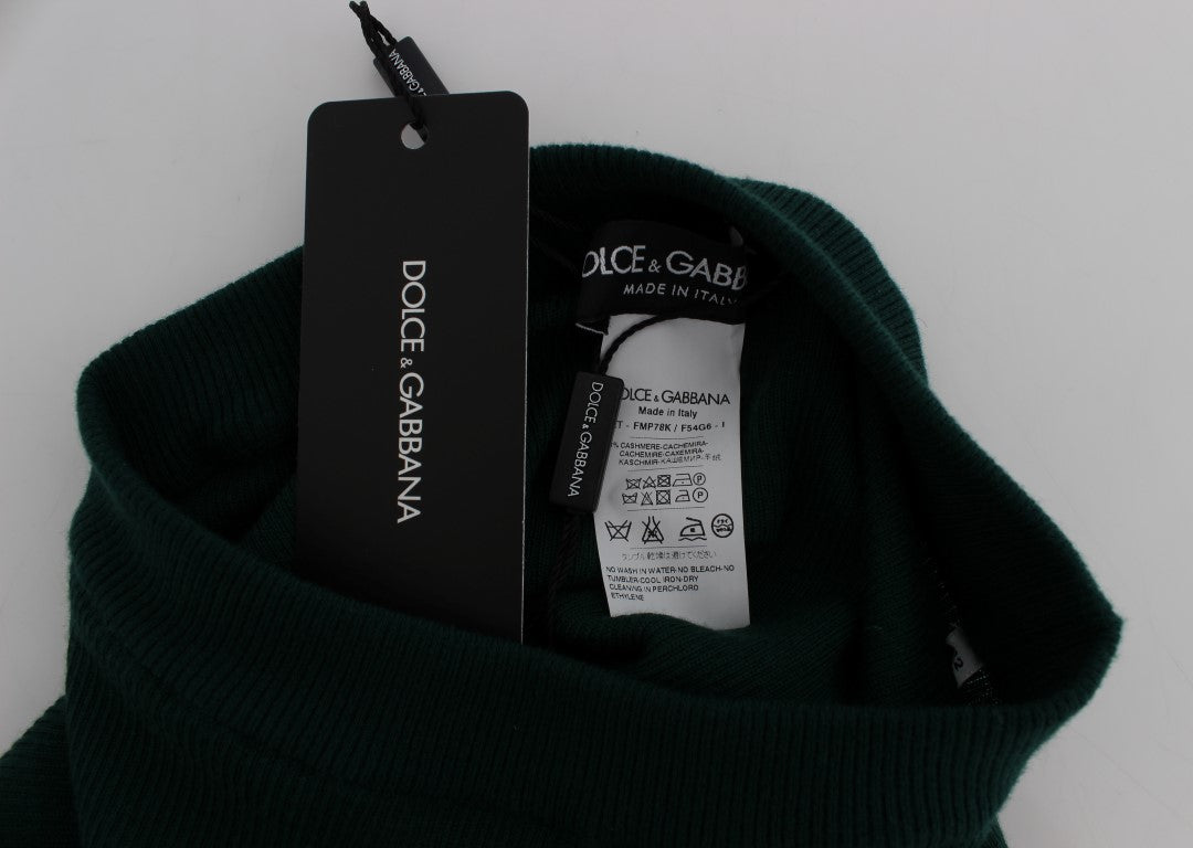 Dolce & Gabbana Cashmere Stretch Leggings — Green, view 5