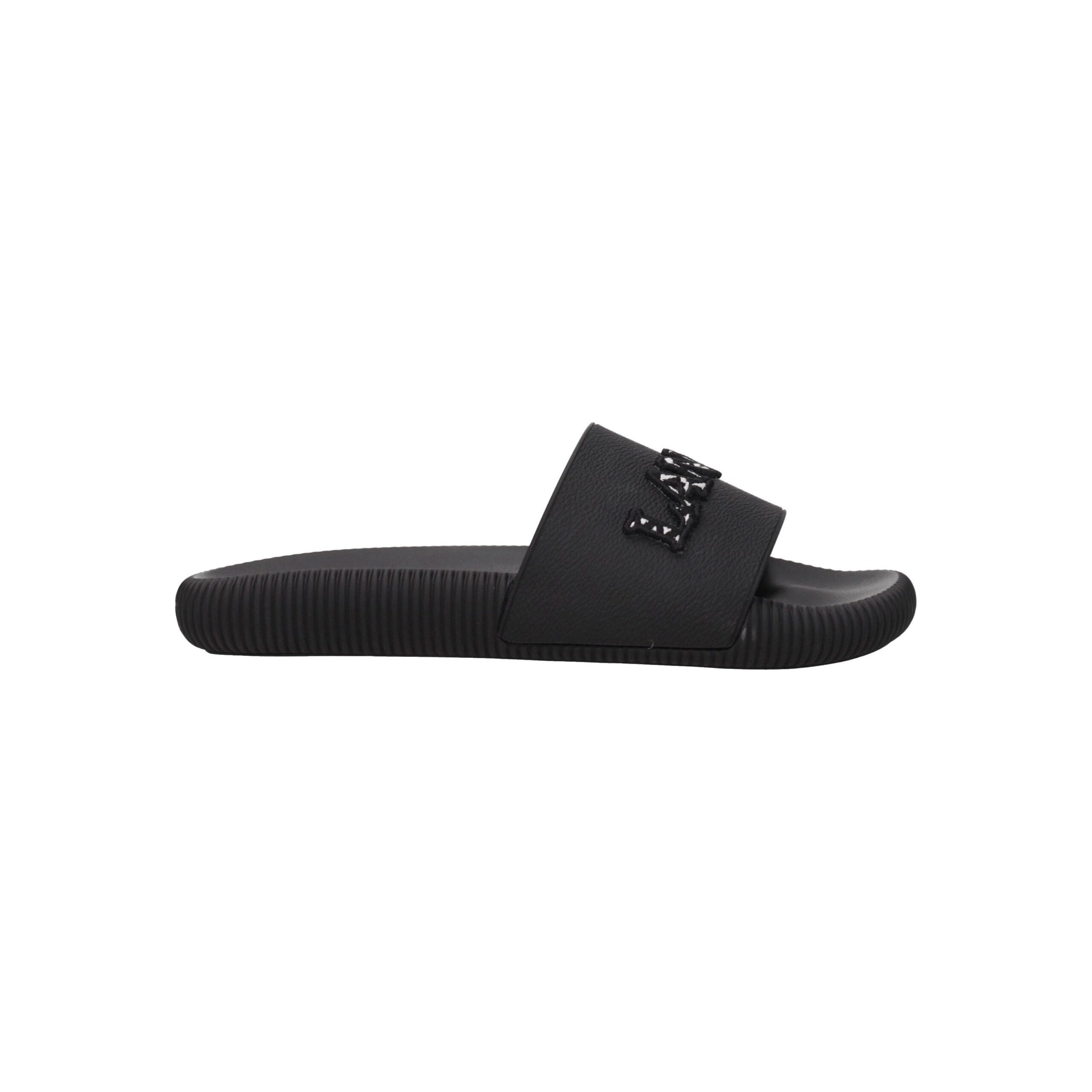Lanvin Logo Embroidered Slippers — Black by Lanvin