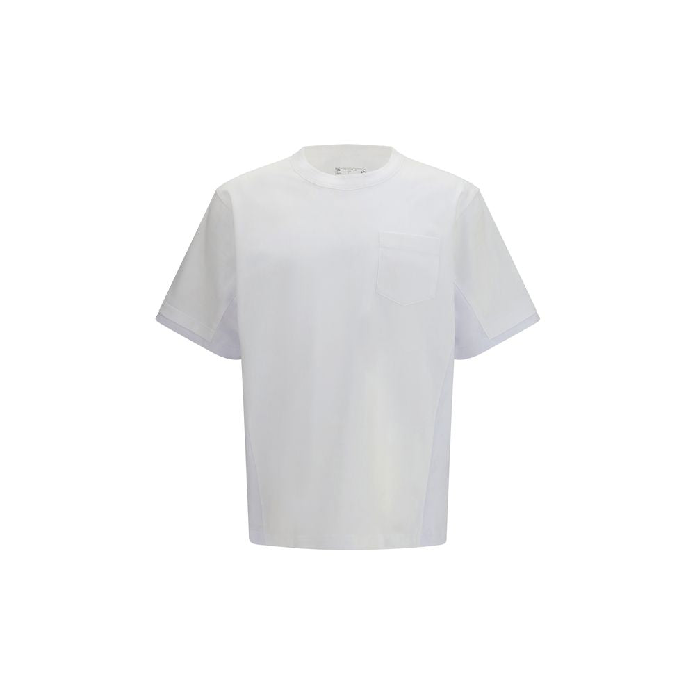 Sacai Cotton Crew Neck T-Shirt — White by Sacai