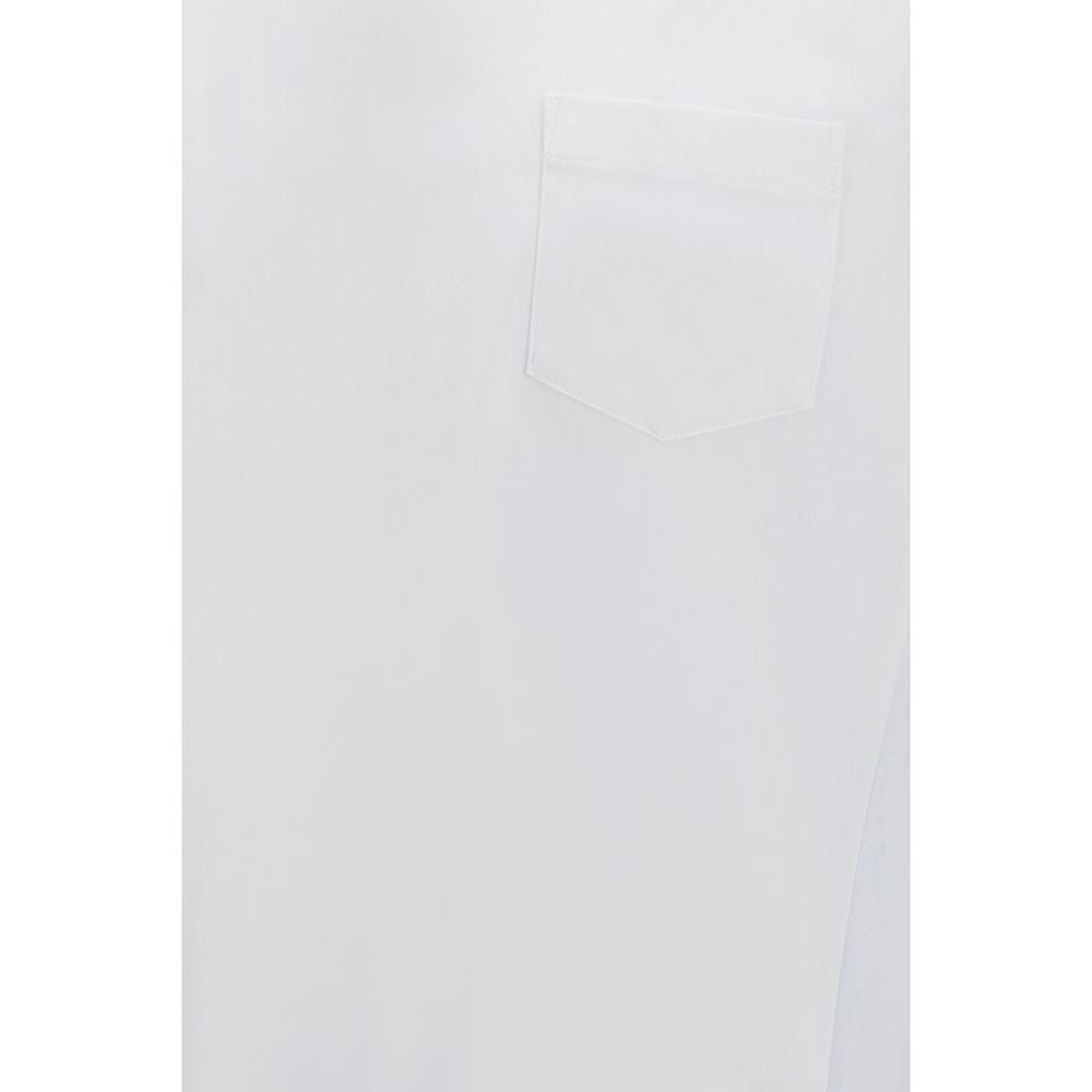Sacai Cotton Crew Neck T-Shirt — White, view 3