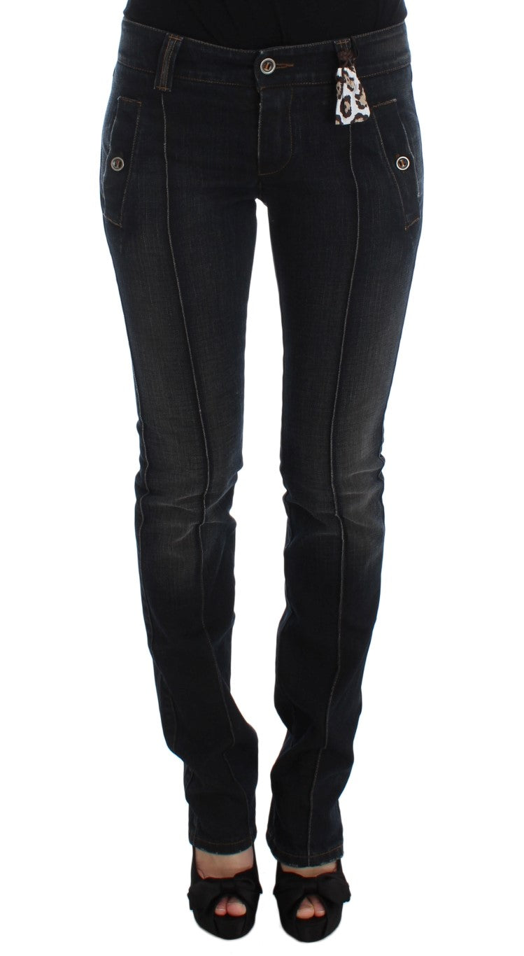 Ermanno Scervino Slim Fit Cotton Denim Jeans — Blue by Ermanno Scervino
