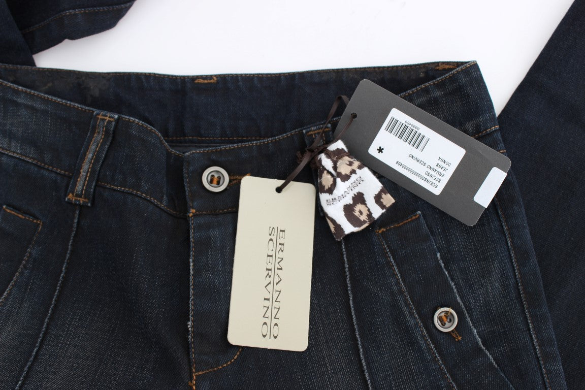 Ermanno Scervino Slim Fit Cotton Denim Jeans — Blue, view 7