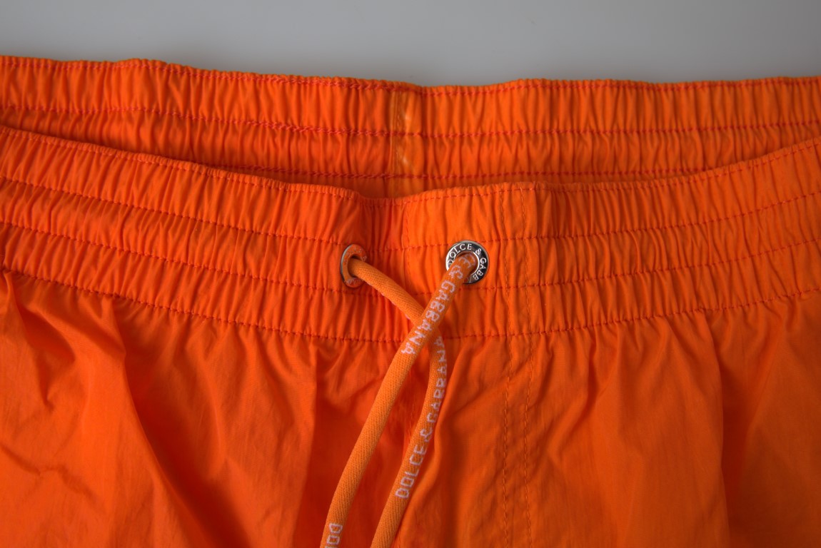 Dolce & Gabbana Gradient Nylon Swim Shorts — Orange, view 5