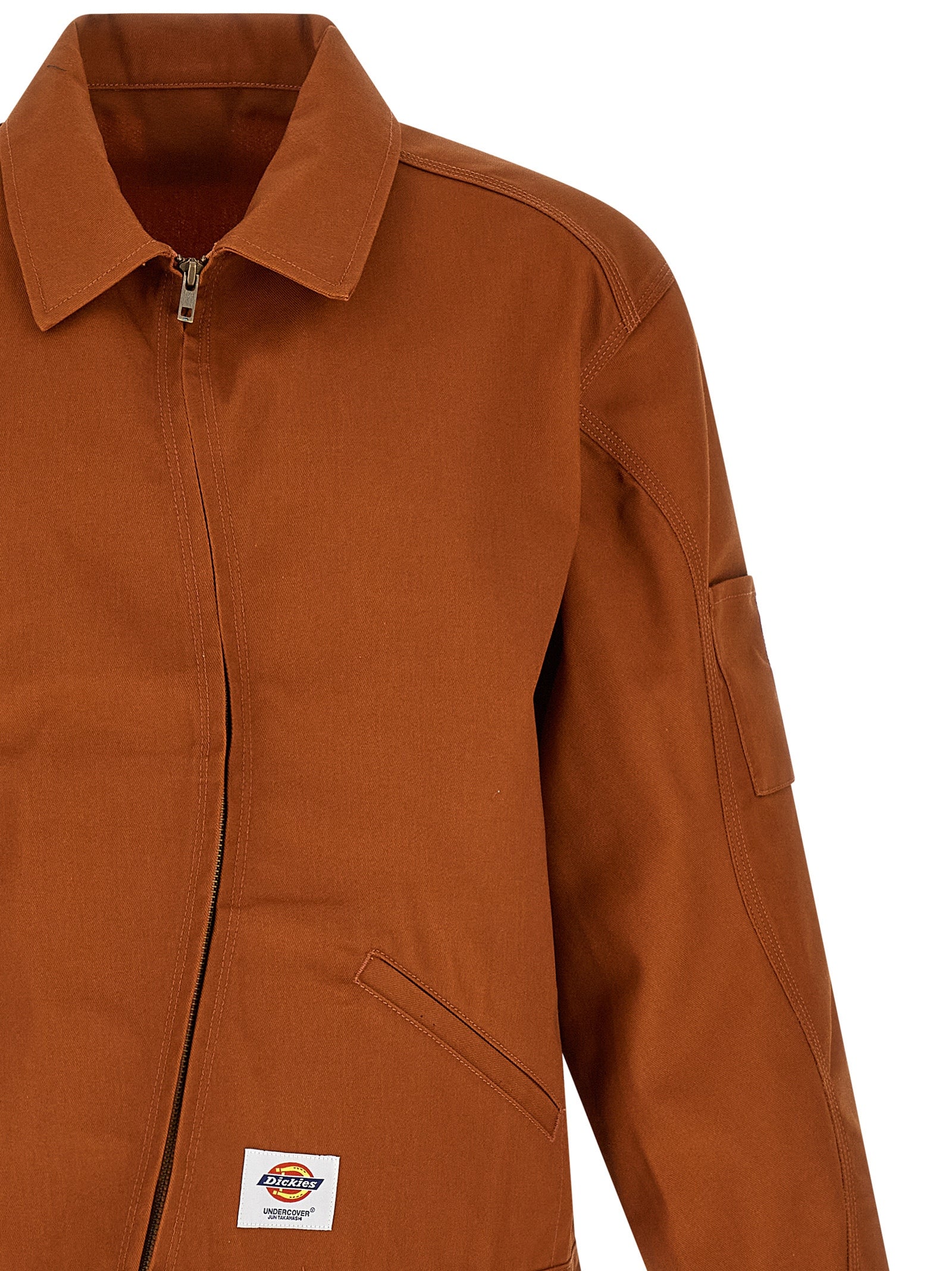 Undercover Cotton-Twill Shell Jacket — Brown, view 3