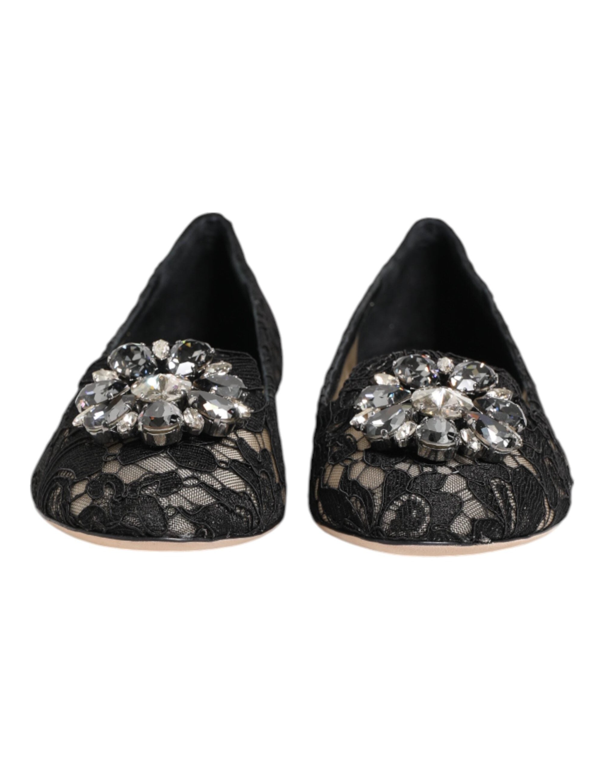 Dolce & Gabbana Taormina Lace Flat — Black, view 5