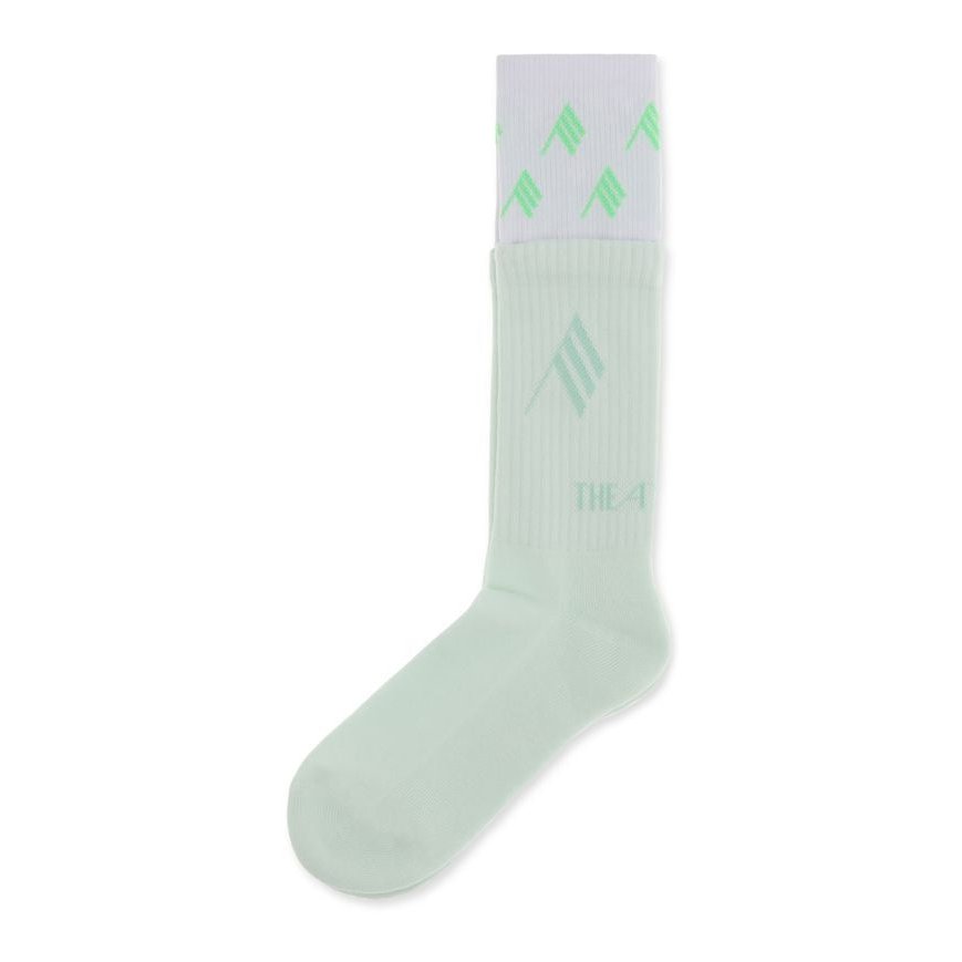 The Attico Logo-Printed Cotton Socks — White by The Attico