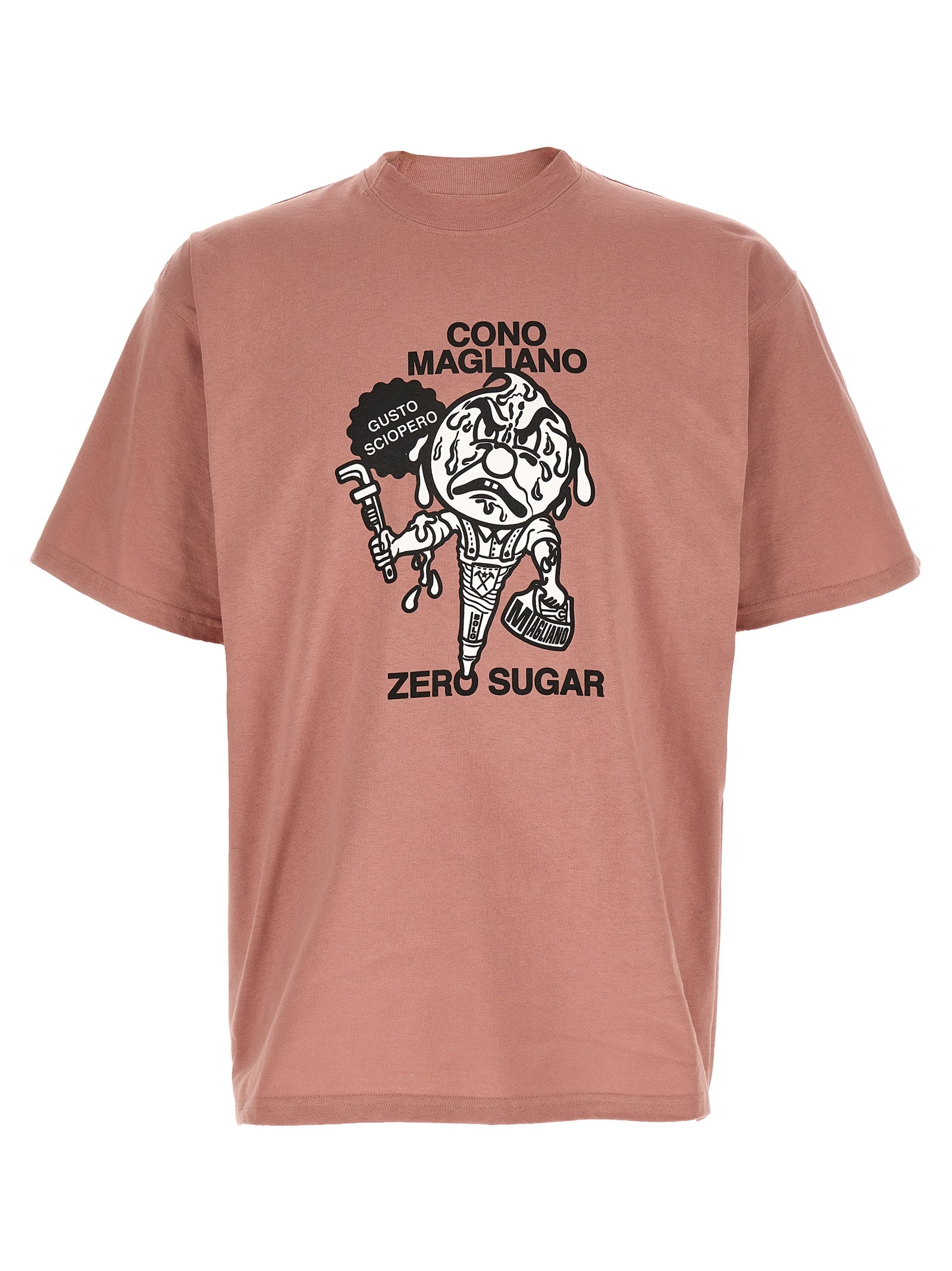 Magliano Graphic Print Cotton T-Shirt — Pink by Magliano