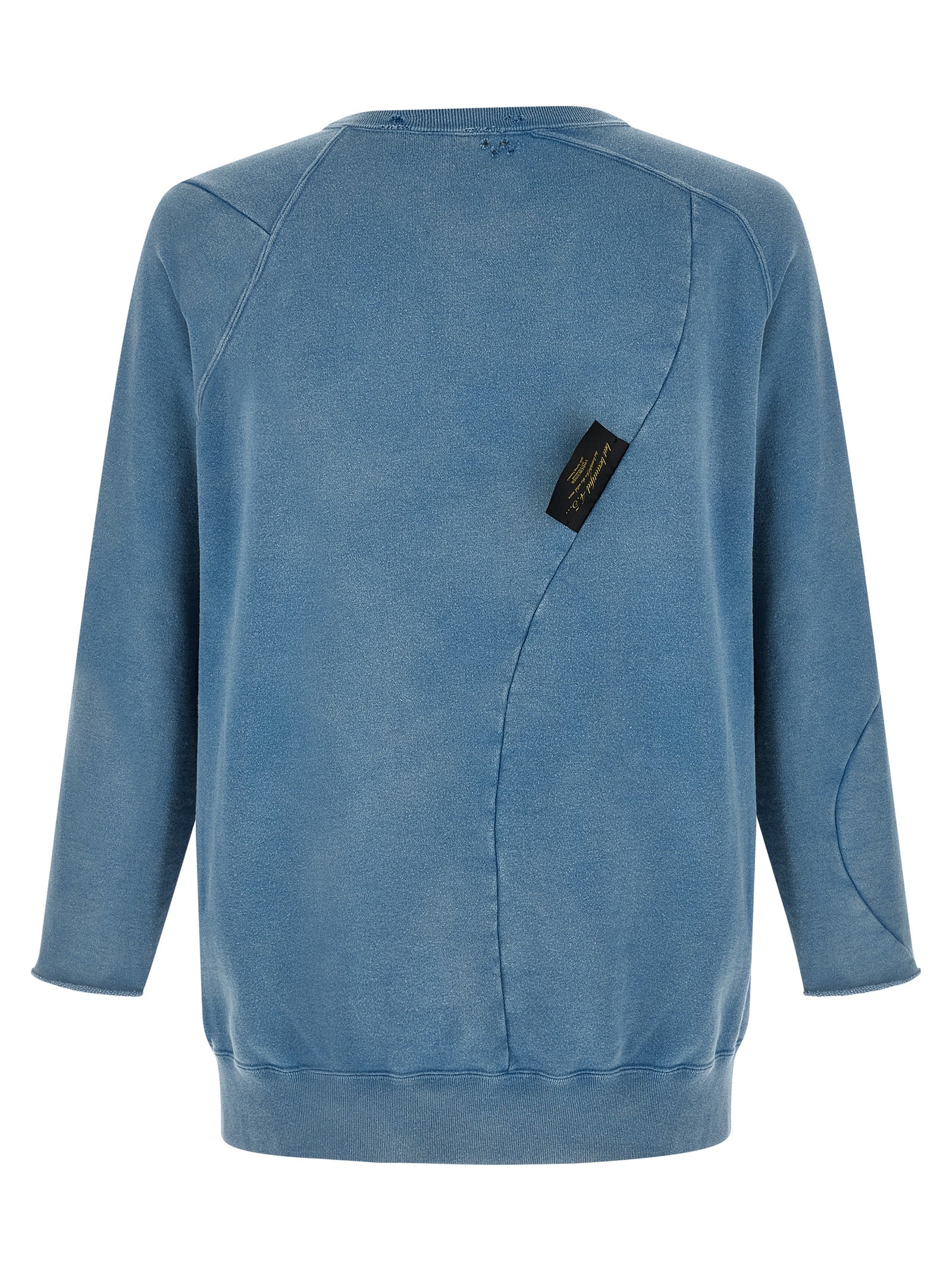 Undercover Logo-Print Gauze Délavé Cotton Sweatshirt — Blue, view 2